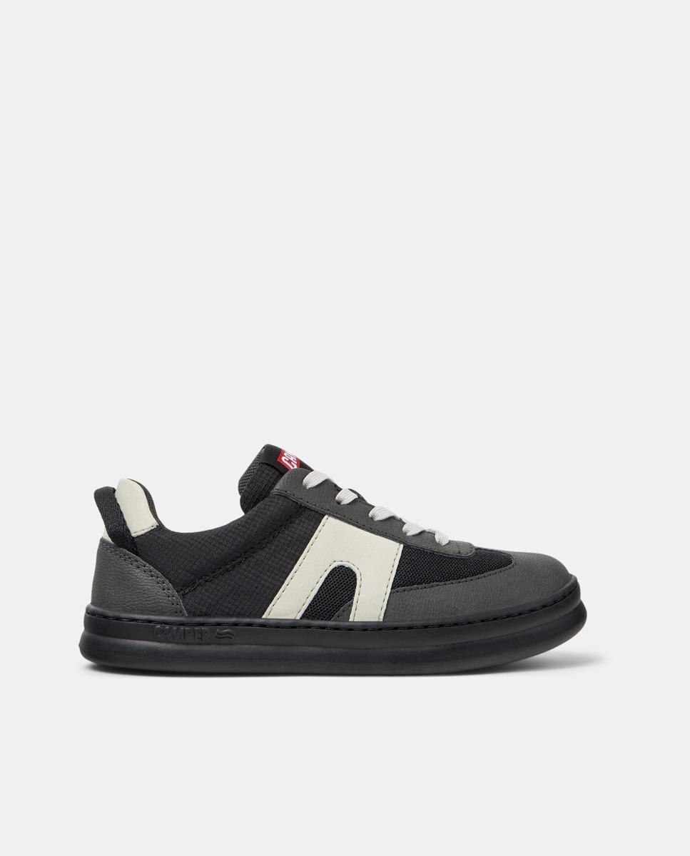 Zapatillas deportivas de niño con cordones runner four - Camper - Negro Negro-1