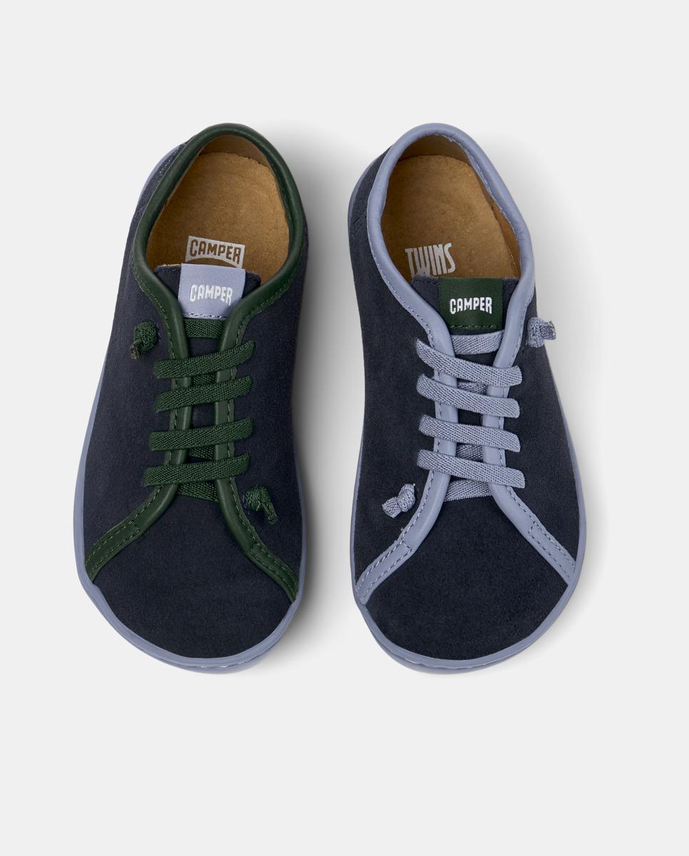 Zapatillas de piel de niño peu cami twins - Camper - Azul Azul-2