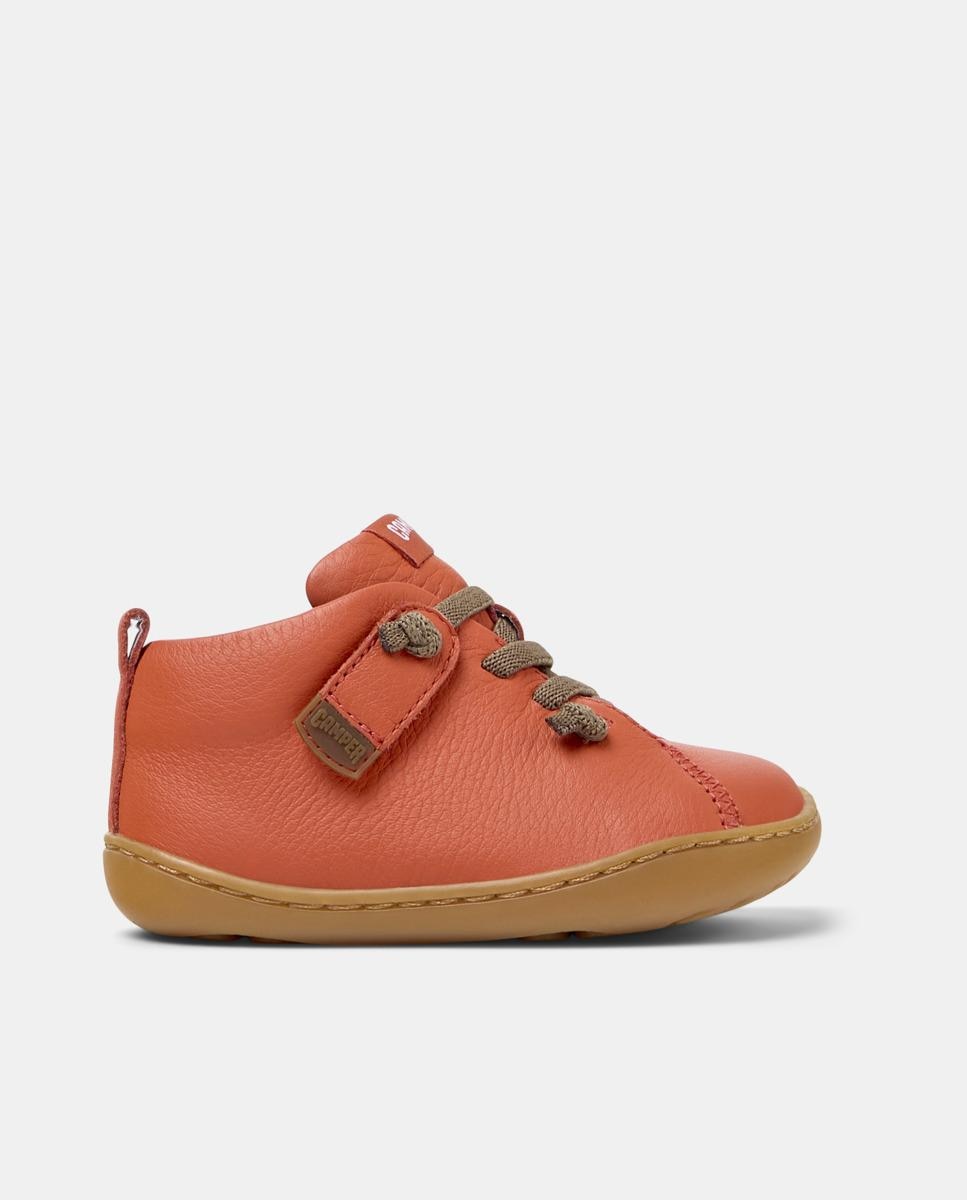 Zapatillas de piel de bebé niño peu cami - Camper - Naranja Naranja-1
