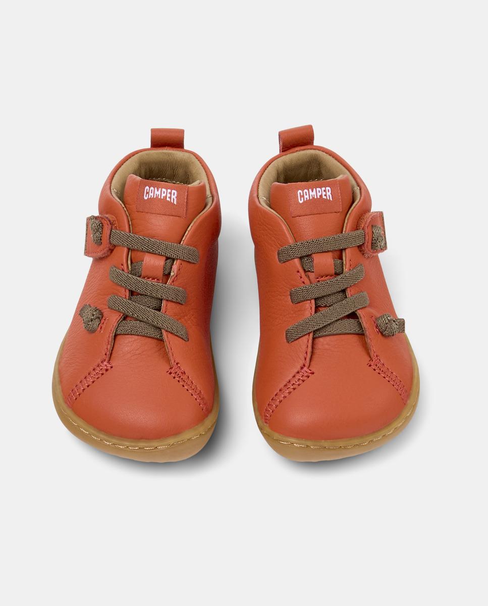 Zapatillas de piel de bebé niño peu cami - Camper - Naranja Naranja-2