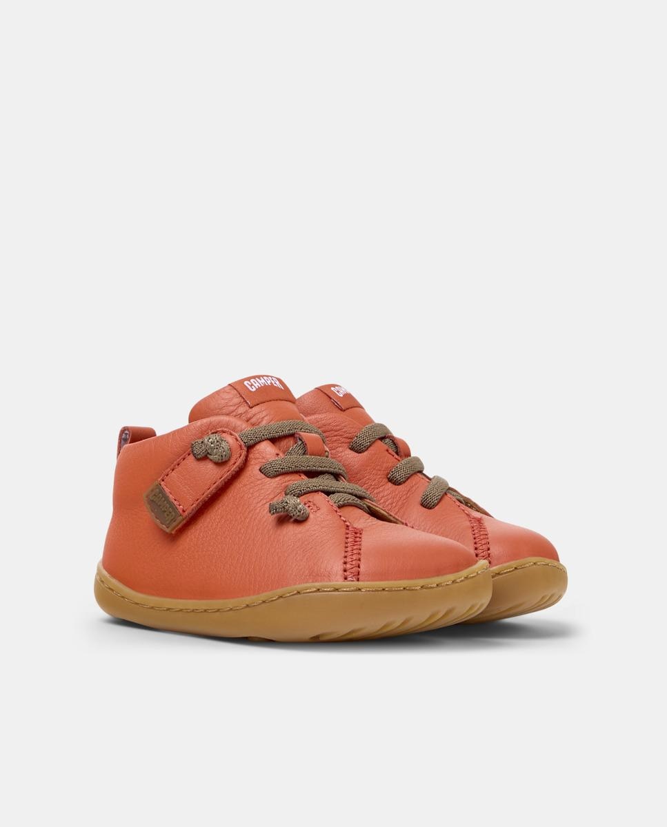 Zapatillas de piel de bebé niño peu cami - Camper - Naranja Naranja-6