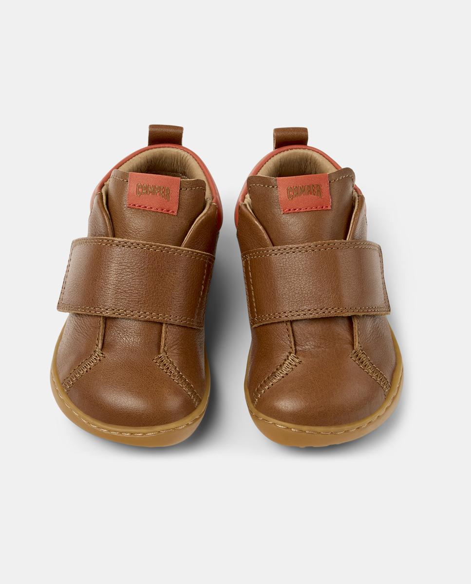 Botines de bebés peu cami de piel - Camper - Marrón Marrón-2