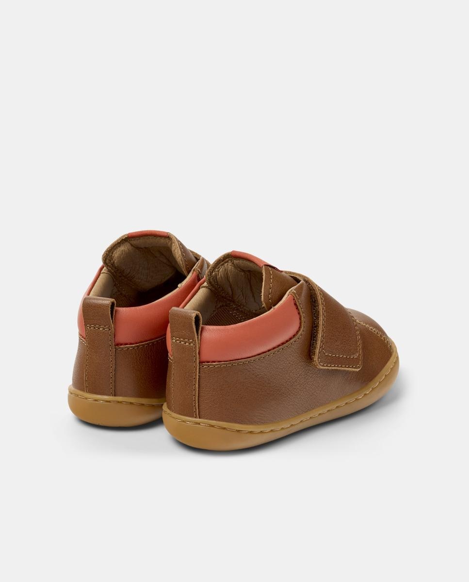 Botines de bebés peu cami de piel - Camper - Marrón Marrón-3