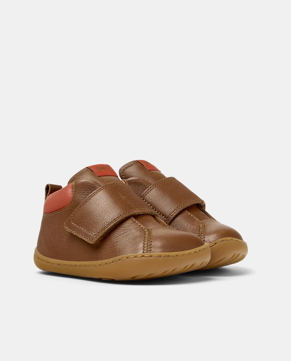 Botines de bebés peu cami de piel - Camper - Marrón Marrón-6
