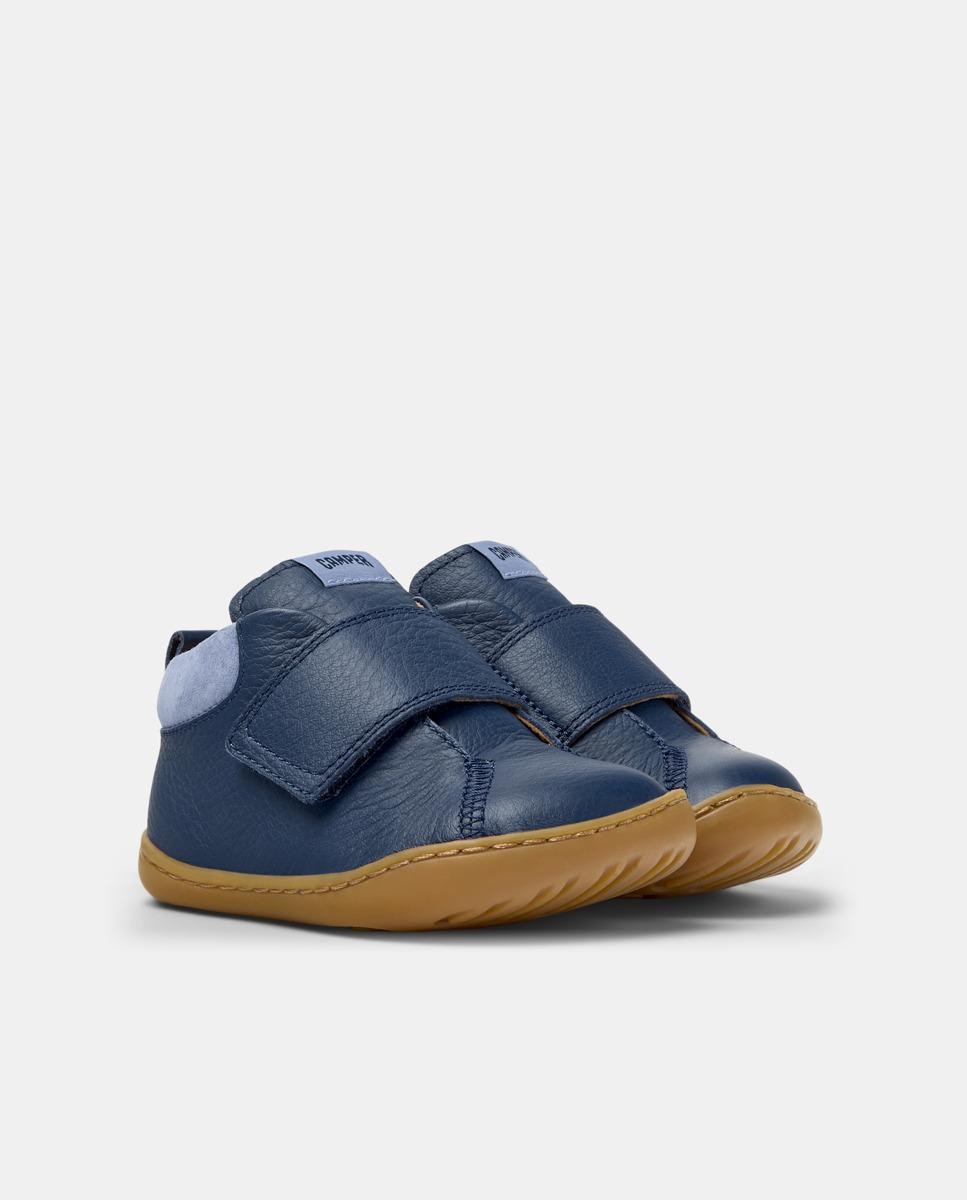 Botines de bebés peu cami de piel - Camper - Azul Azul-6