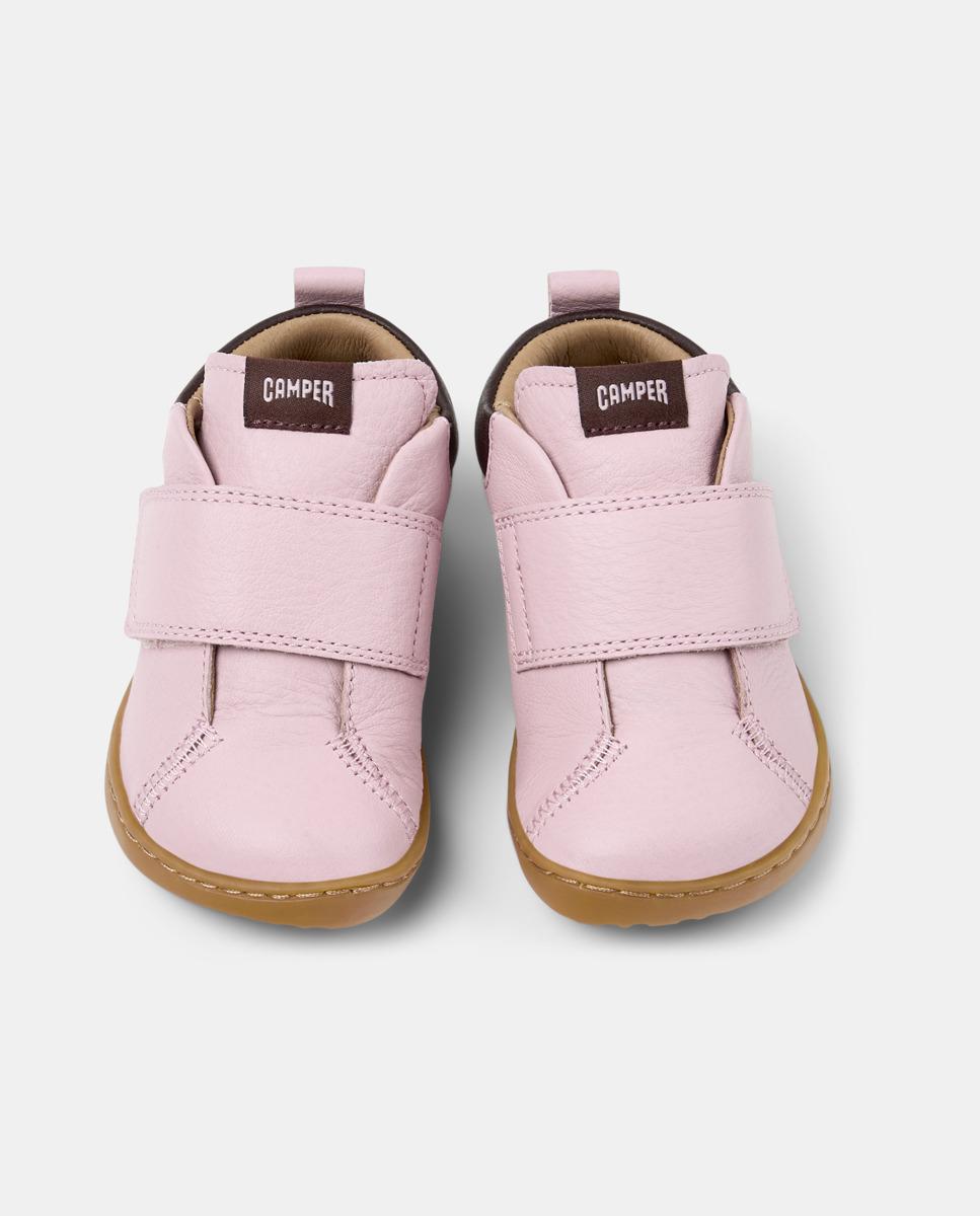 Botines de bebés peu cami de piel - Camper - Rosa Rosa-2