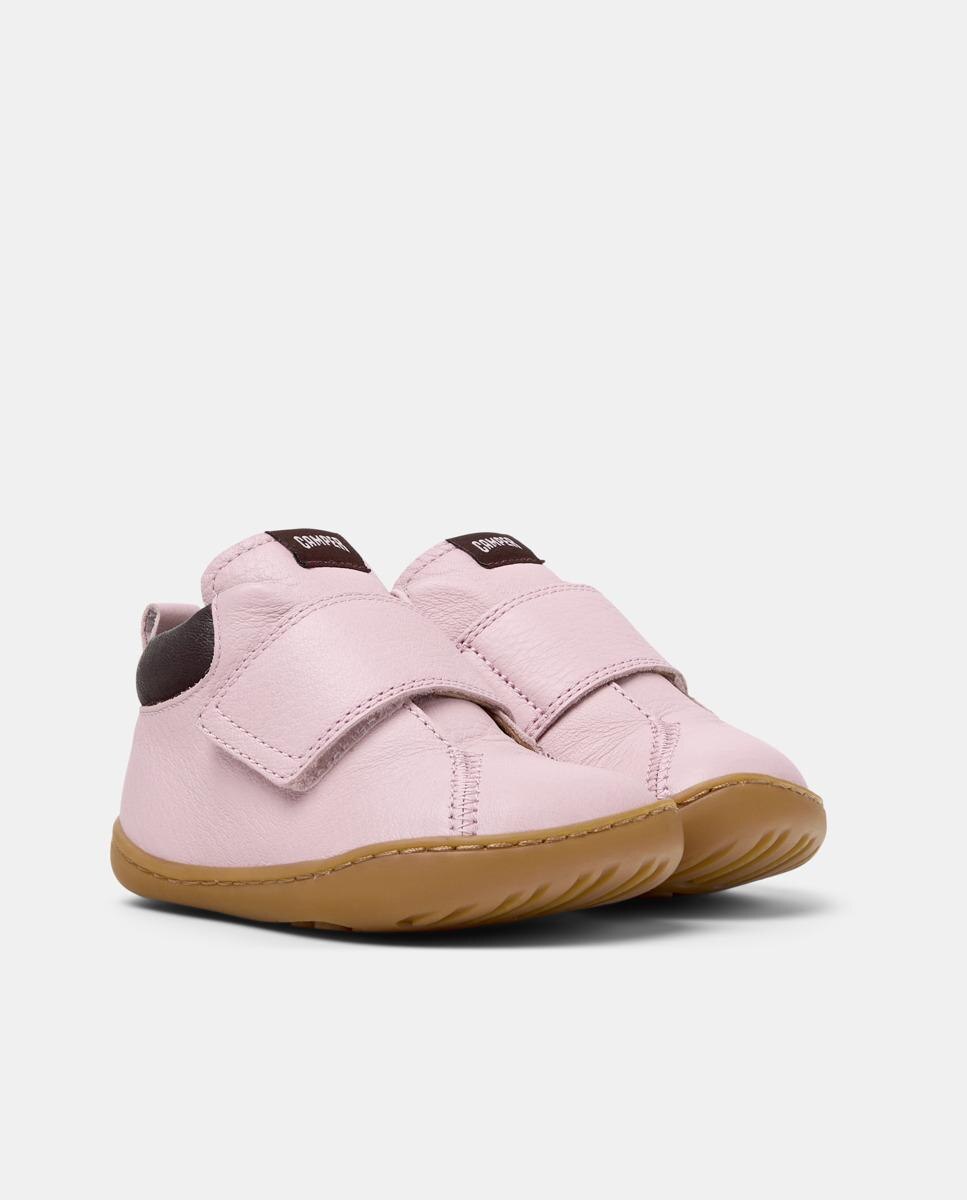 Botines de bebés peu cami de piel - Camper - Rosa Rosa-6