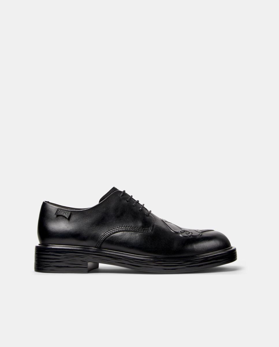 Camper - Zapatos hombre Dean Twins con cordones en piel.