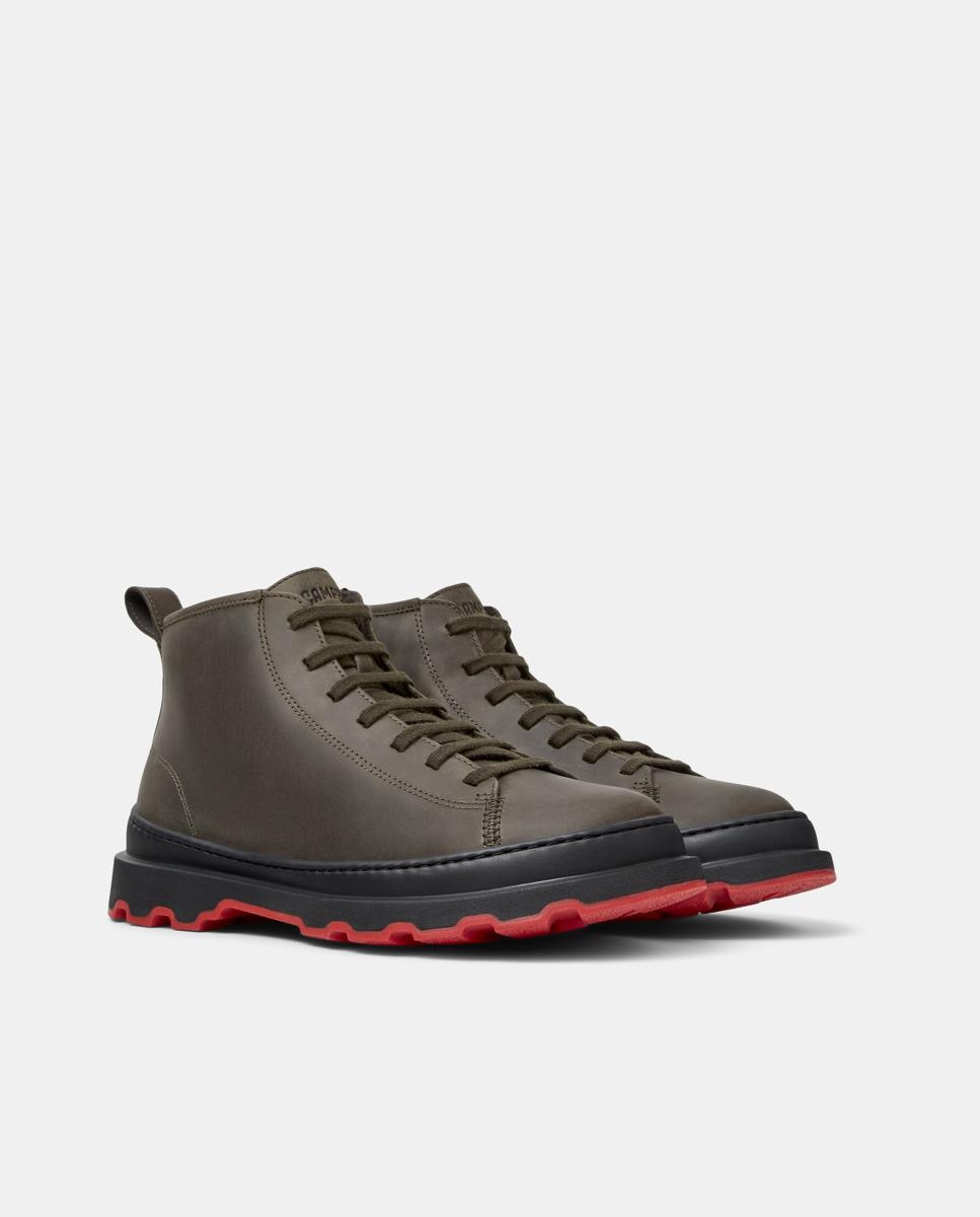 Imagen 5 de Botines de hombre de piel brutus+ - Camper - Verde Verde