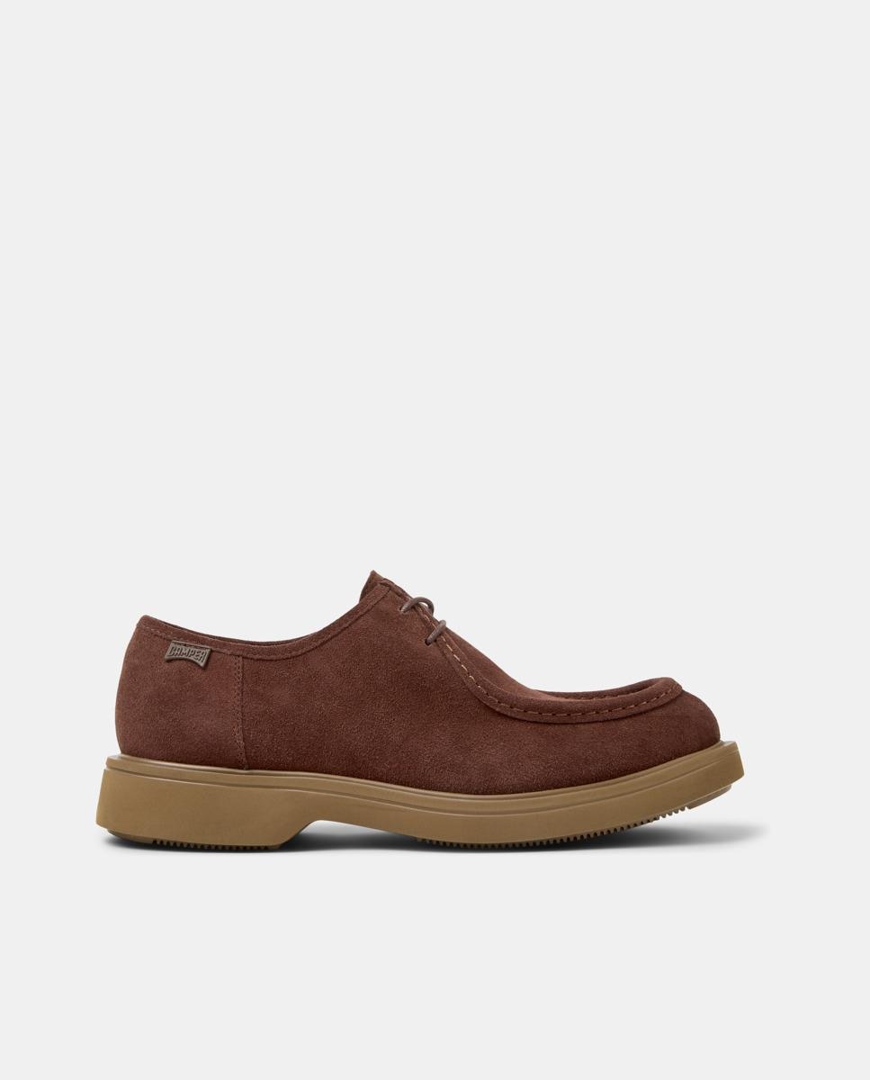 Camper - Zapatos de cordones de piel Norman lisos.