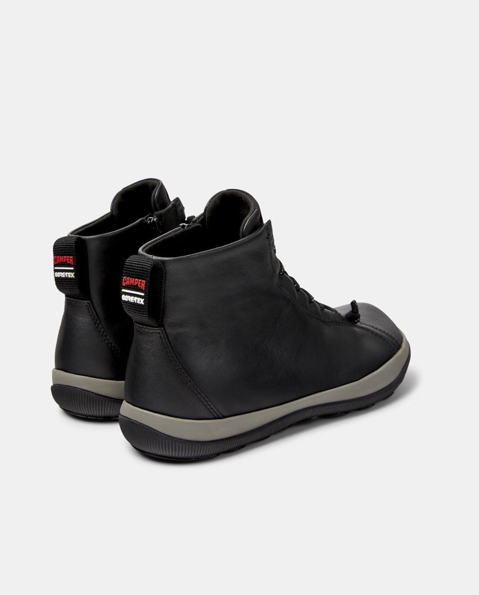 Zapatillas de piel de hombre peu pista gm con cordones - Camper - Negro Negro-2
