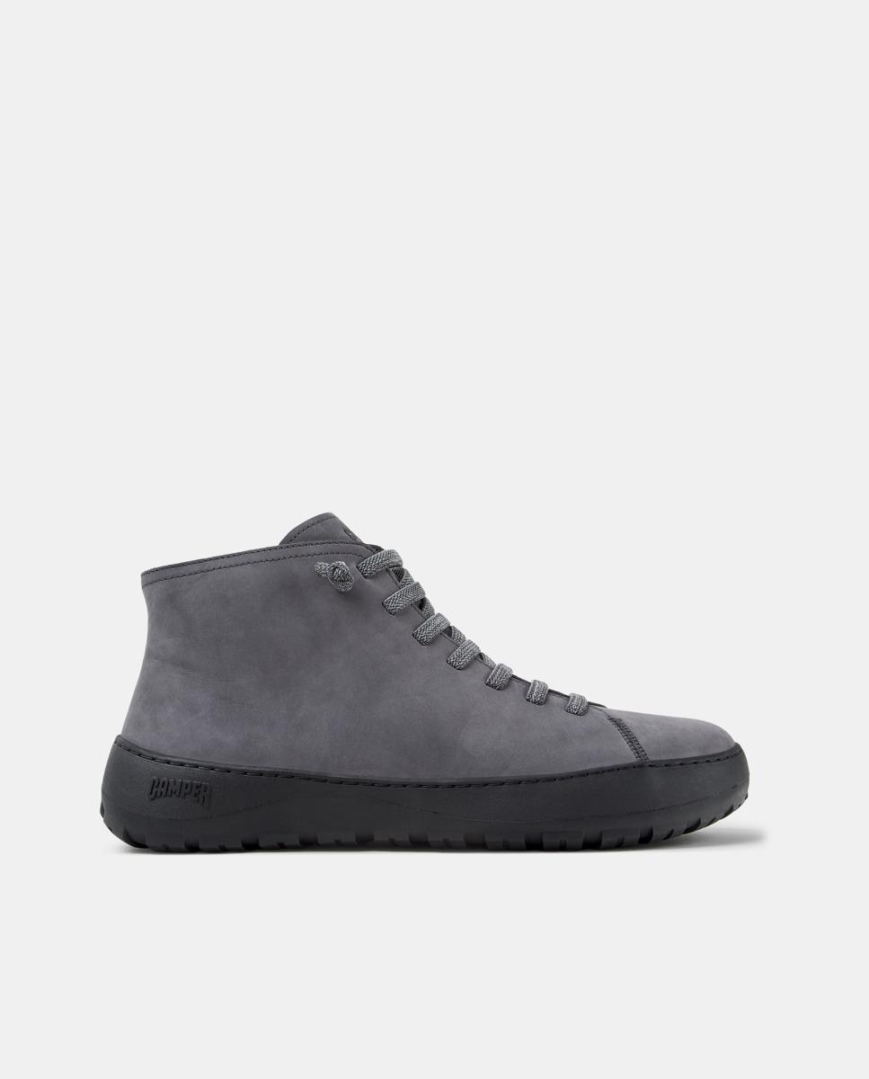 Botines de hombre de piel peu serra - Camper - Gris Gris-1