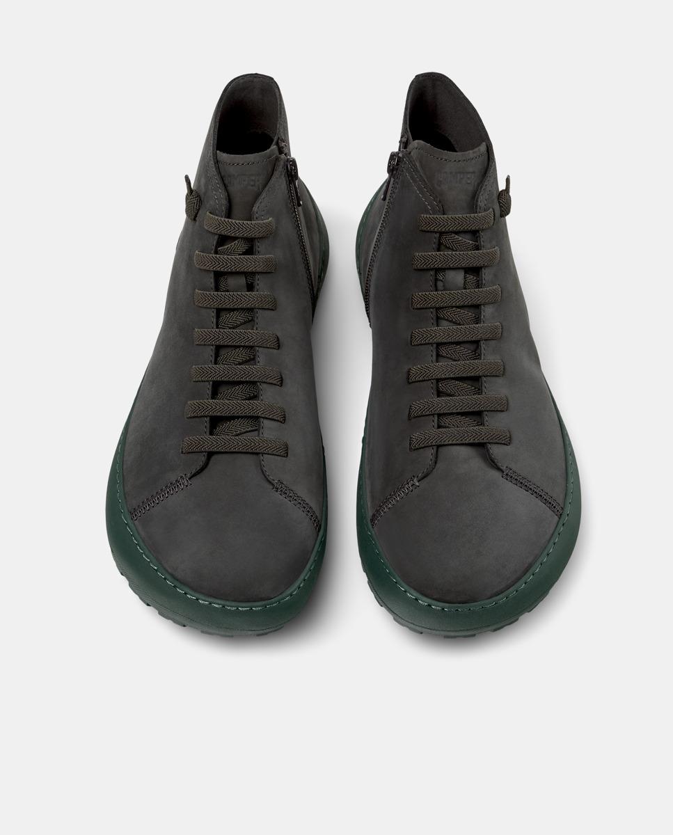 Botines de hombre de piel peu serra - Camper - Gris Gris-3