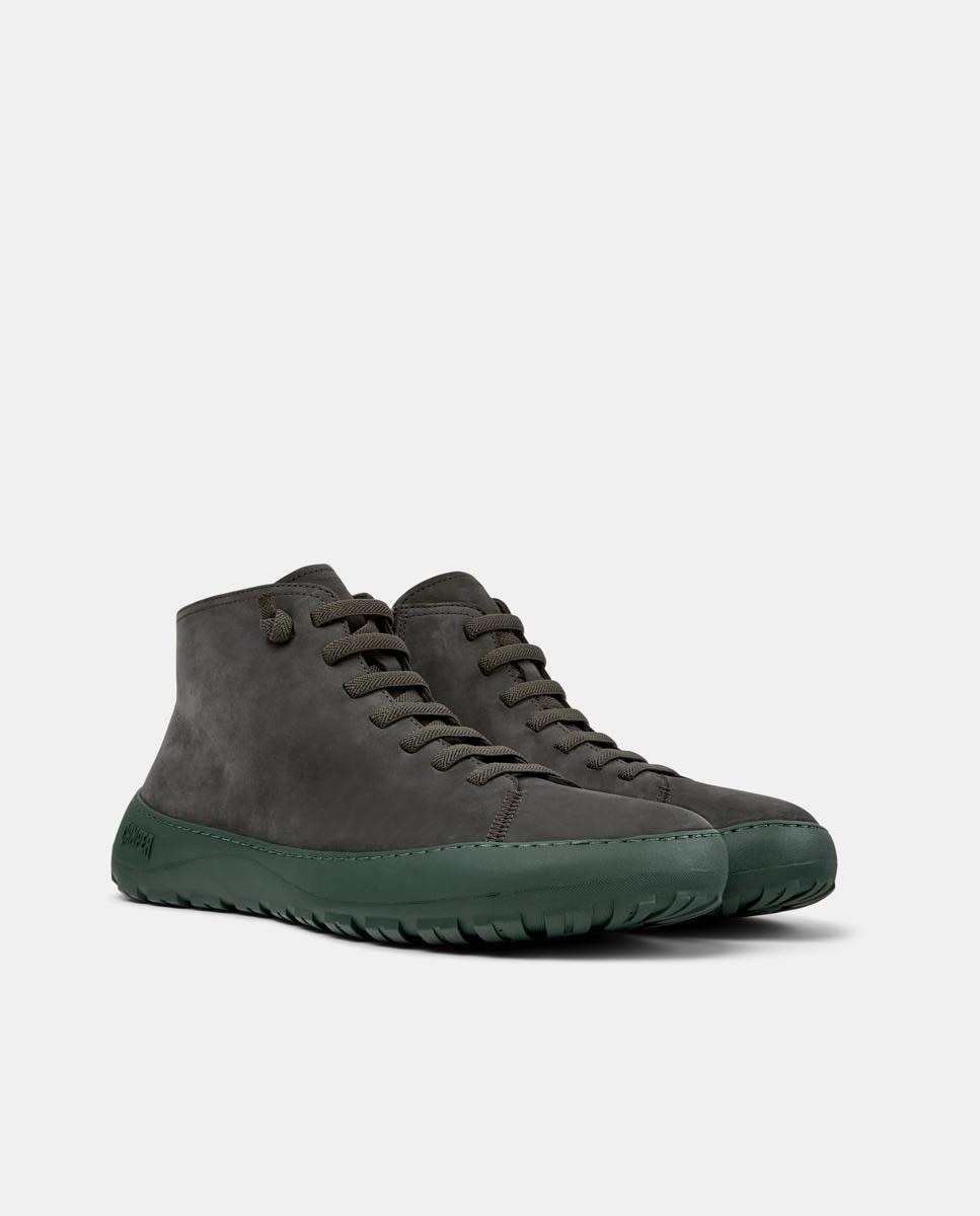 Botines de hombre de piel peu serra - Camper - Gris Gris-5