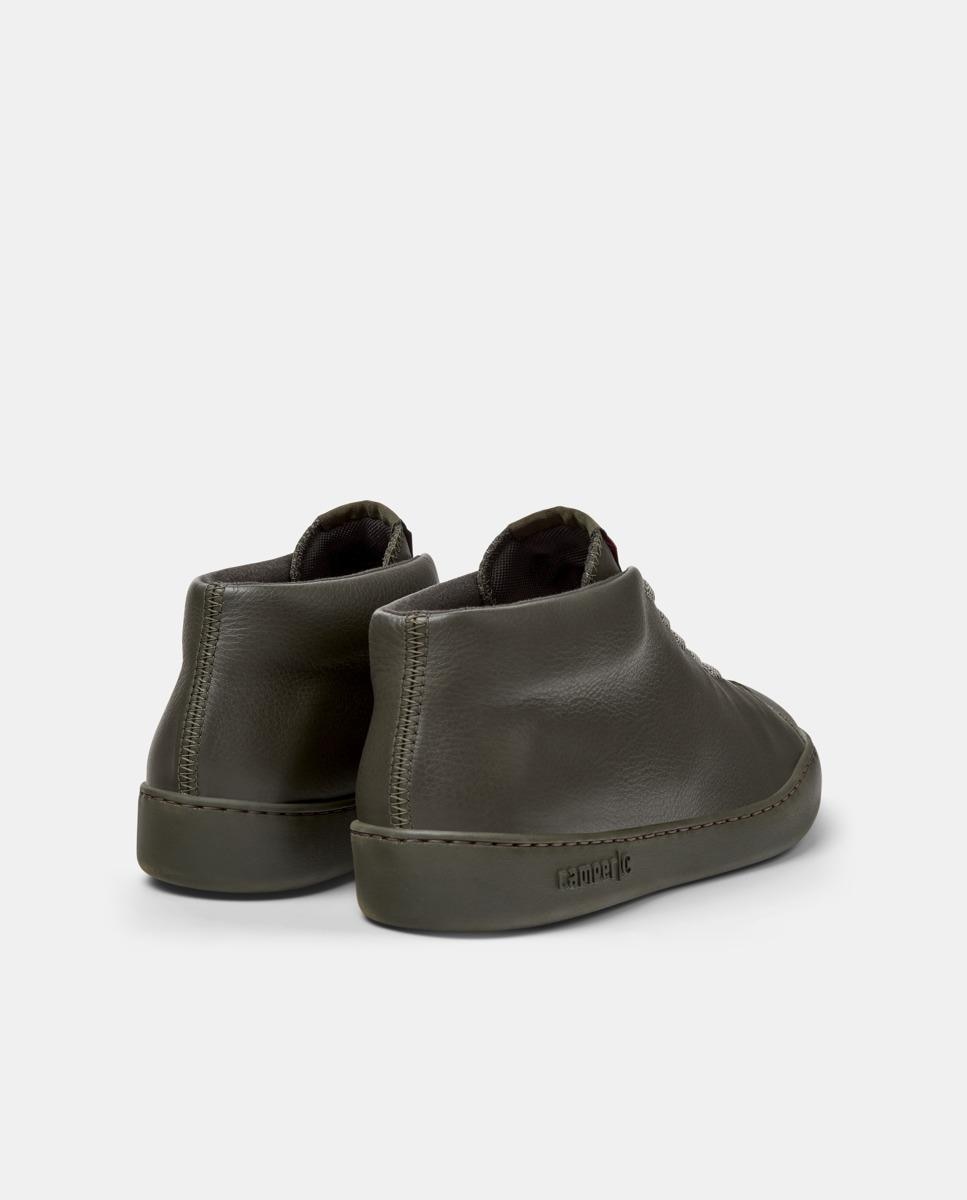 Zapatillas altas de hombre peu touring de piel - Camper - Verde Verde-2