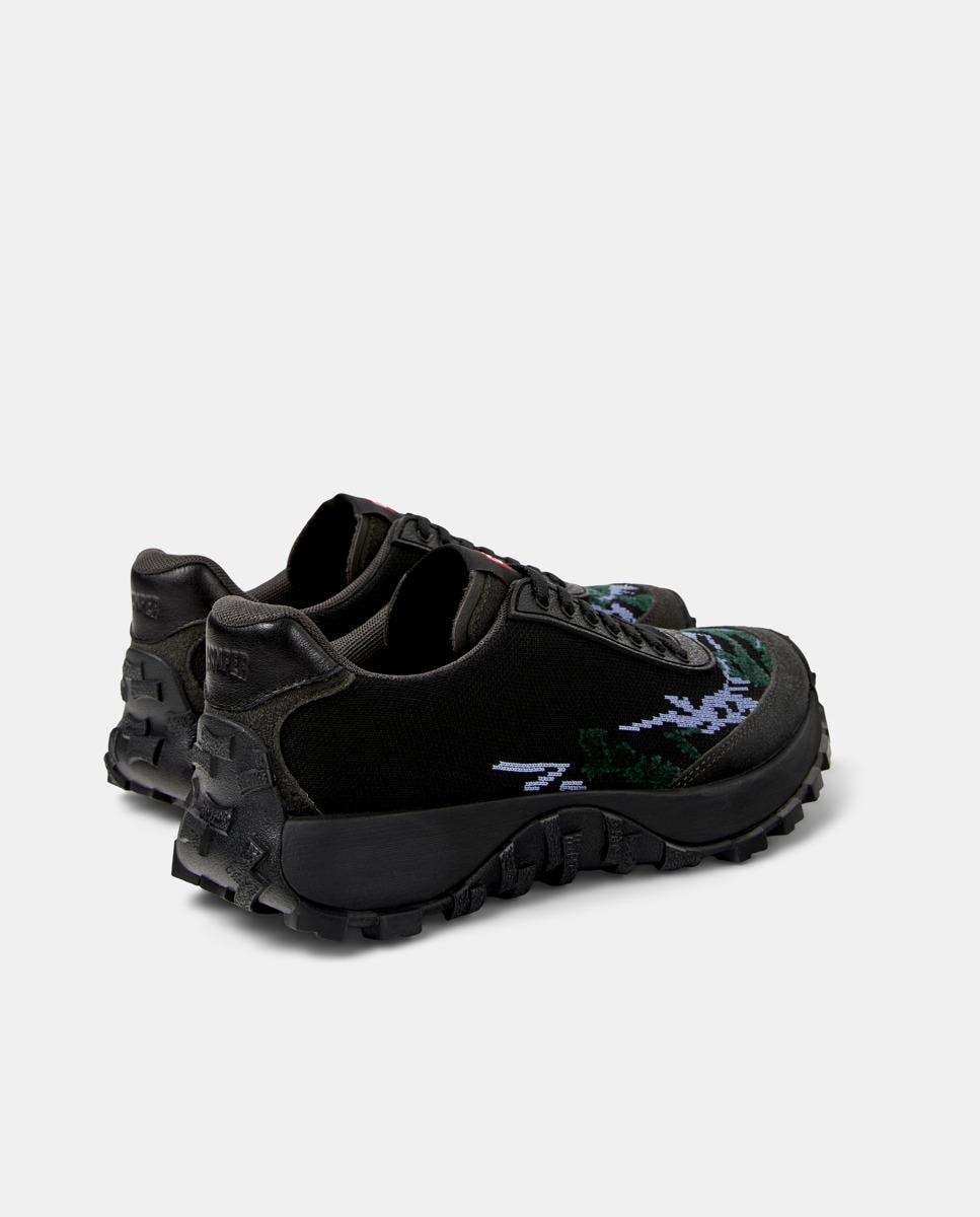 Zapatillas deportivas de mujer Drift Trail Twins con cordones y puntera redonda - Camper - Negro Negro-2