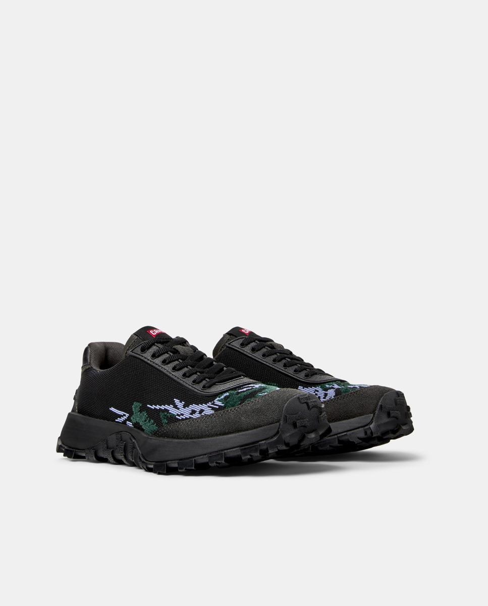 Zapatillas deportivas de mujer Drift Trail Twins con cordones y puntera redonda - Camper - Negro Negro-5