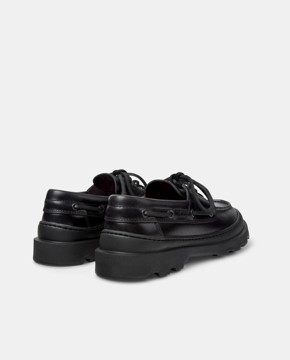 Náuticos de mujer brutus+ de piel - Camper - Negro Negro-2