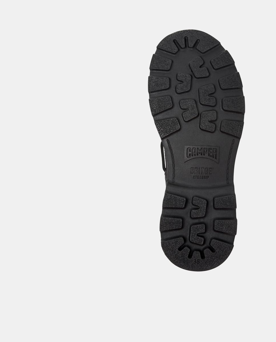 Náuticos de mujer brutus+ de piel - Camper - Negro Negro-4