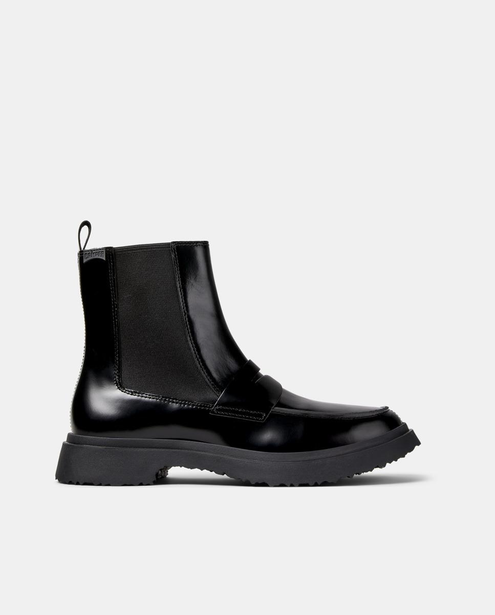 Botines de hombre de piel Walden - Camper - Negro Negro-1