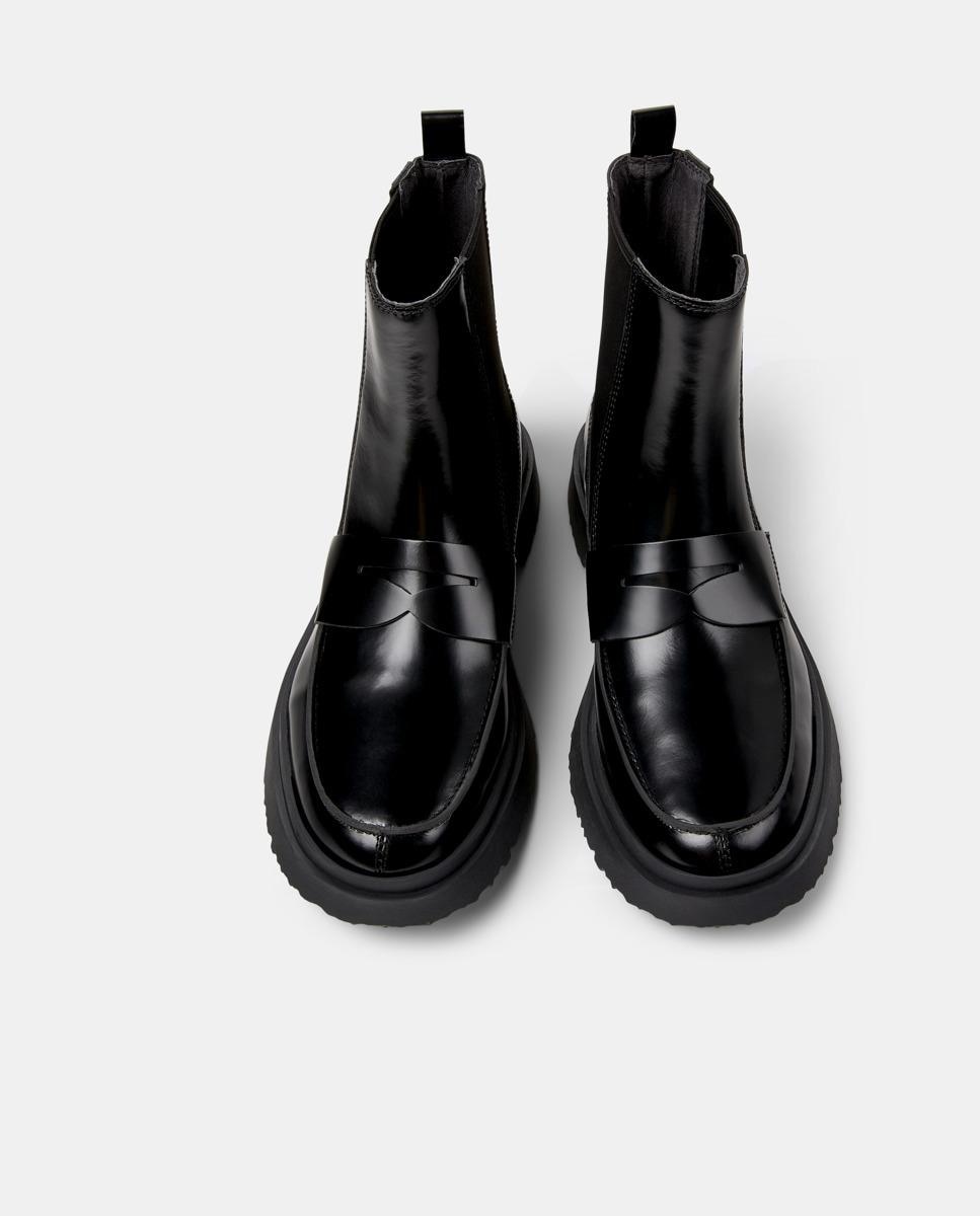 Botines de hombre de piel Walden - Camper - Negro Negro-3