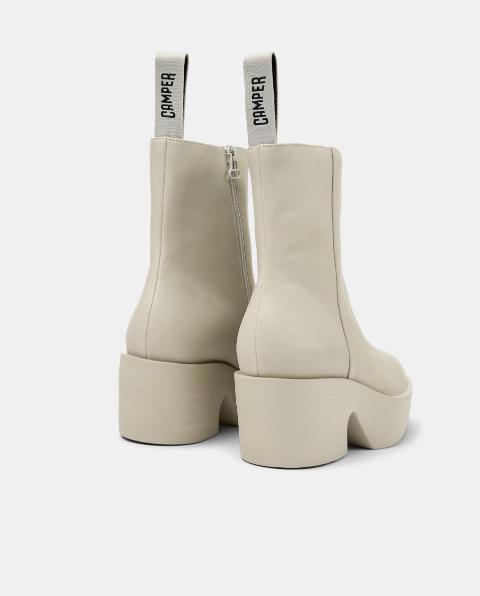 Botines de mujer de piel Billie - Camper - Beige Beige-2