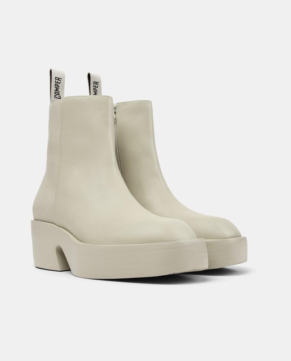 Botines de mujer de piel Billie - Camper - Beige Beige-5