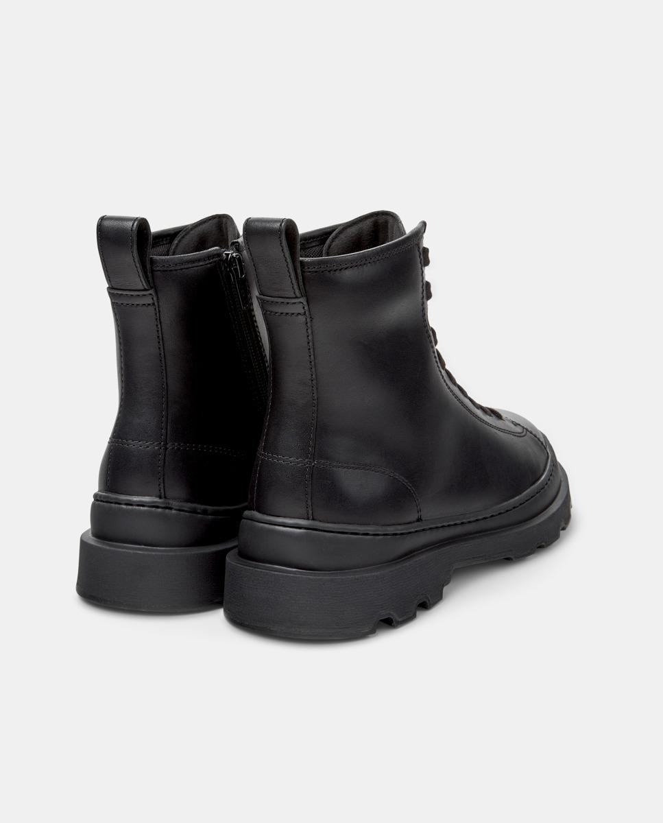 Botines militares de mujer de piel brutus+ - Camper - Negro Negro-2