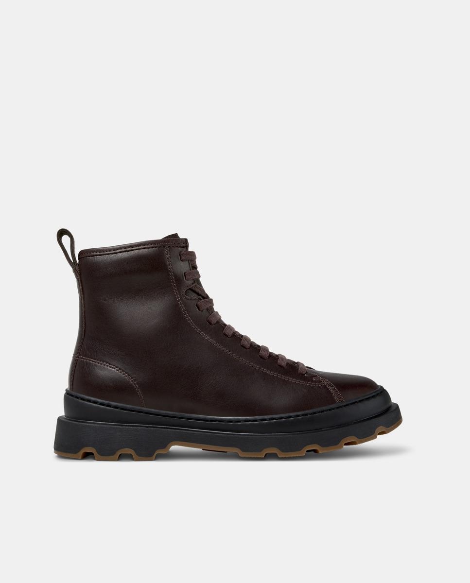 Botines de mujer de piel brutus+ - Camper - Marrón Marrón-1