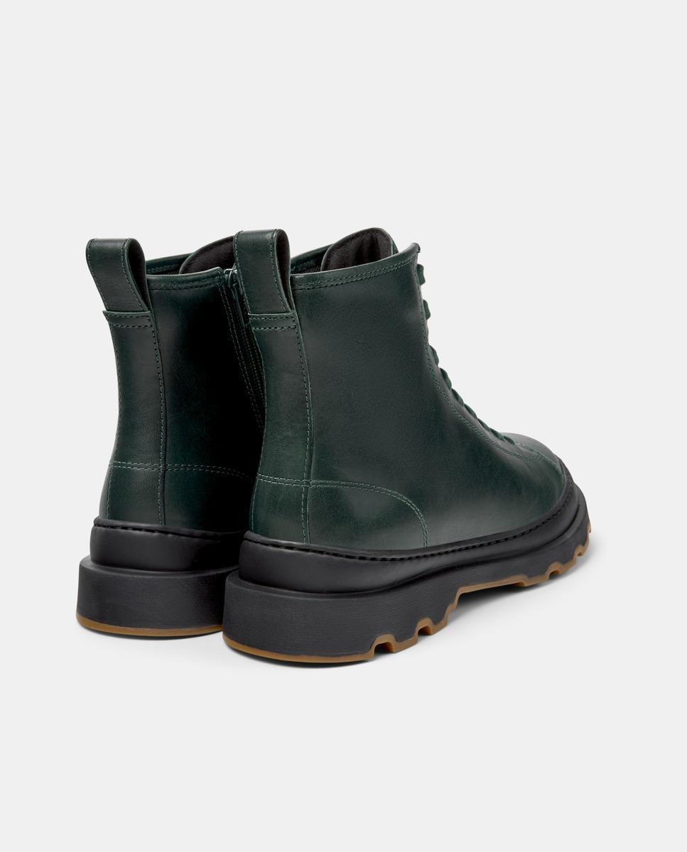 Botines militares de mujer de piel brutus+ - Camper - Verde Verde-2