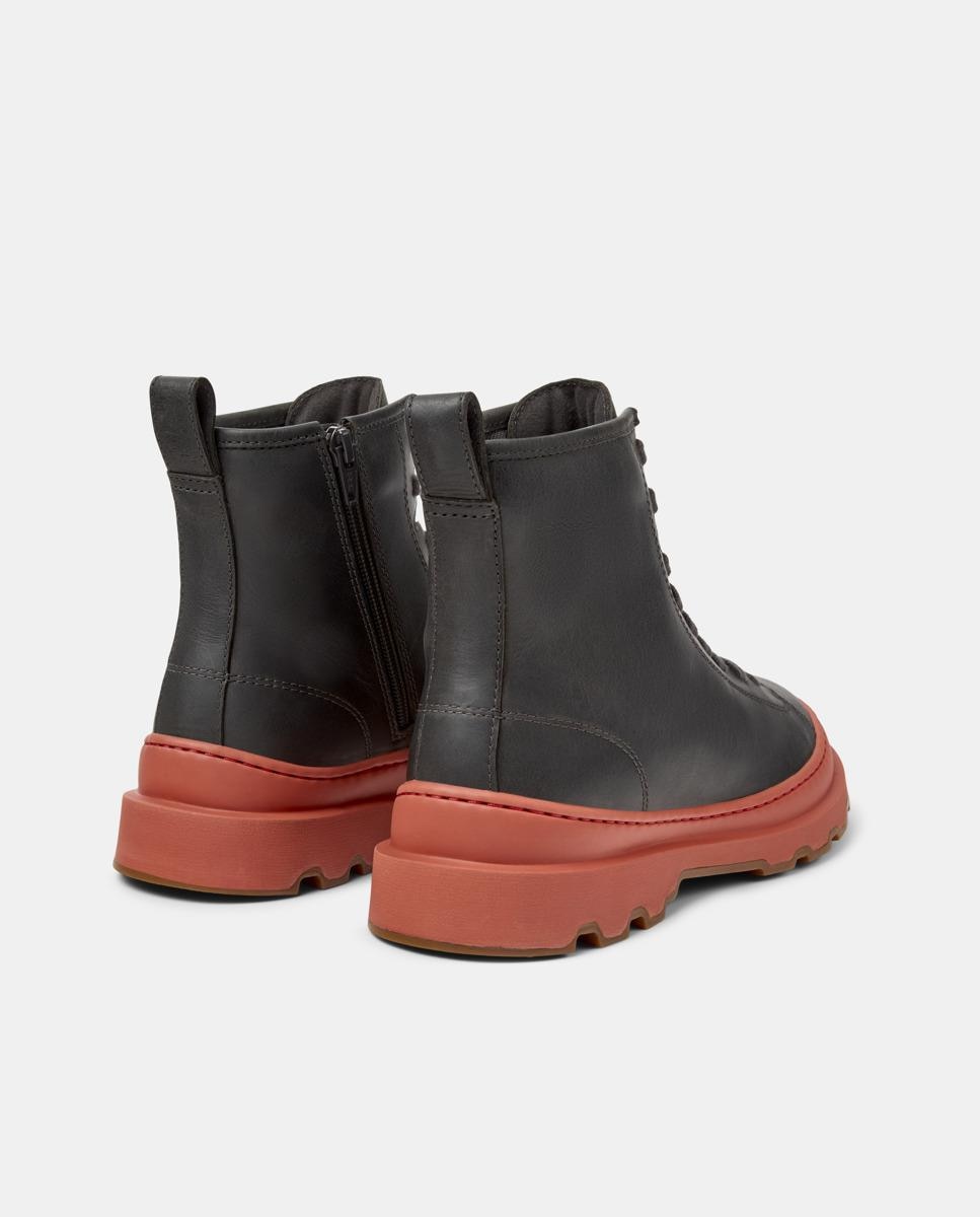 Botines de mujer de piel brutus+ - Camper - Gris Gris-2