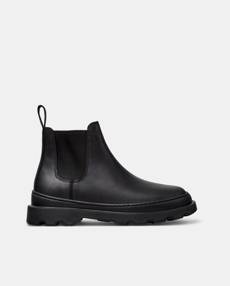 Botines de mujer de piel brutus+ - Camper - Negro Negro-1