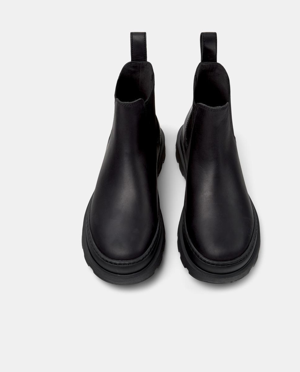 Botines de mujer de piel brutus+ - Camper - Negro Negro-3