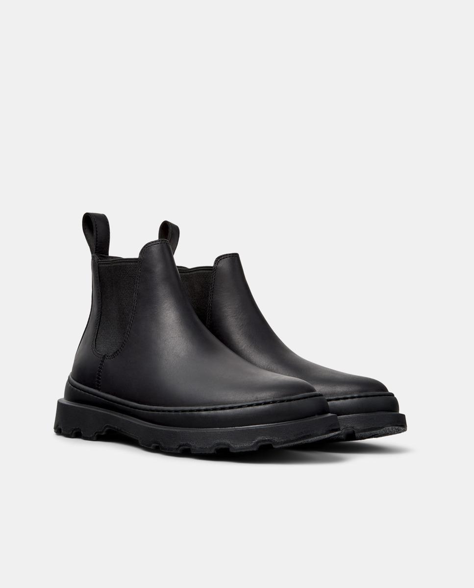 Botines de mujer de piel brutus+ - Camper - Negro Negro-5
