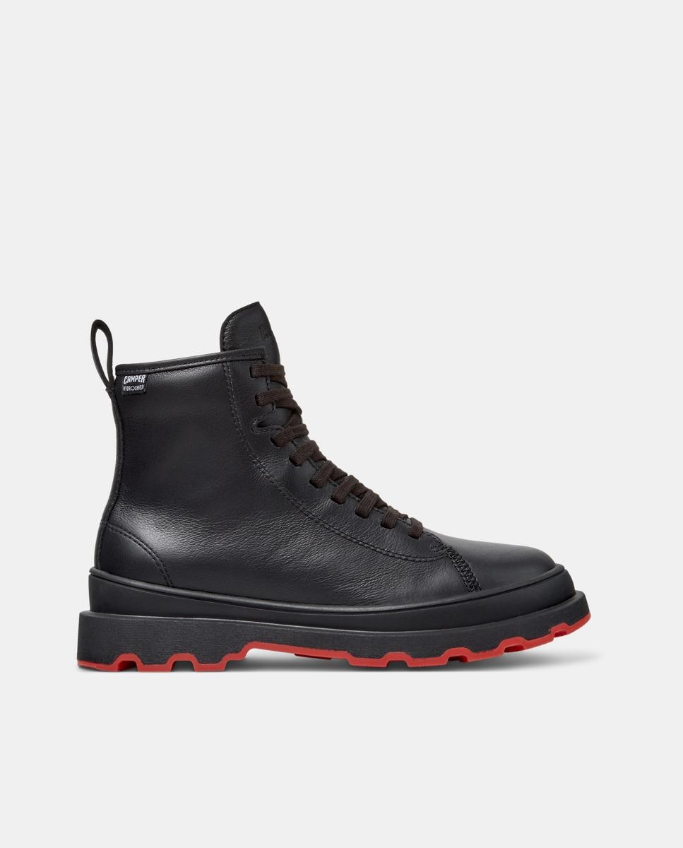 Imagen 0 de Botines militares de mujer de piel brutus+ Negro