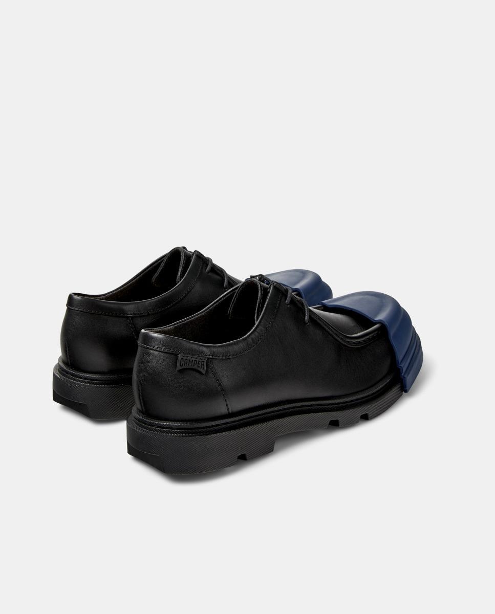 Zapatos de mujer Junction con cordones y puntera redonda - Camper - Negro / Azul Negro / Azul-2