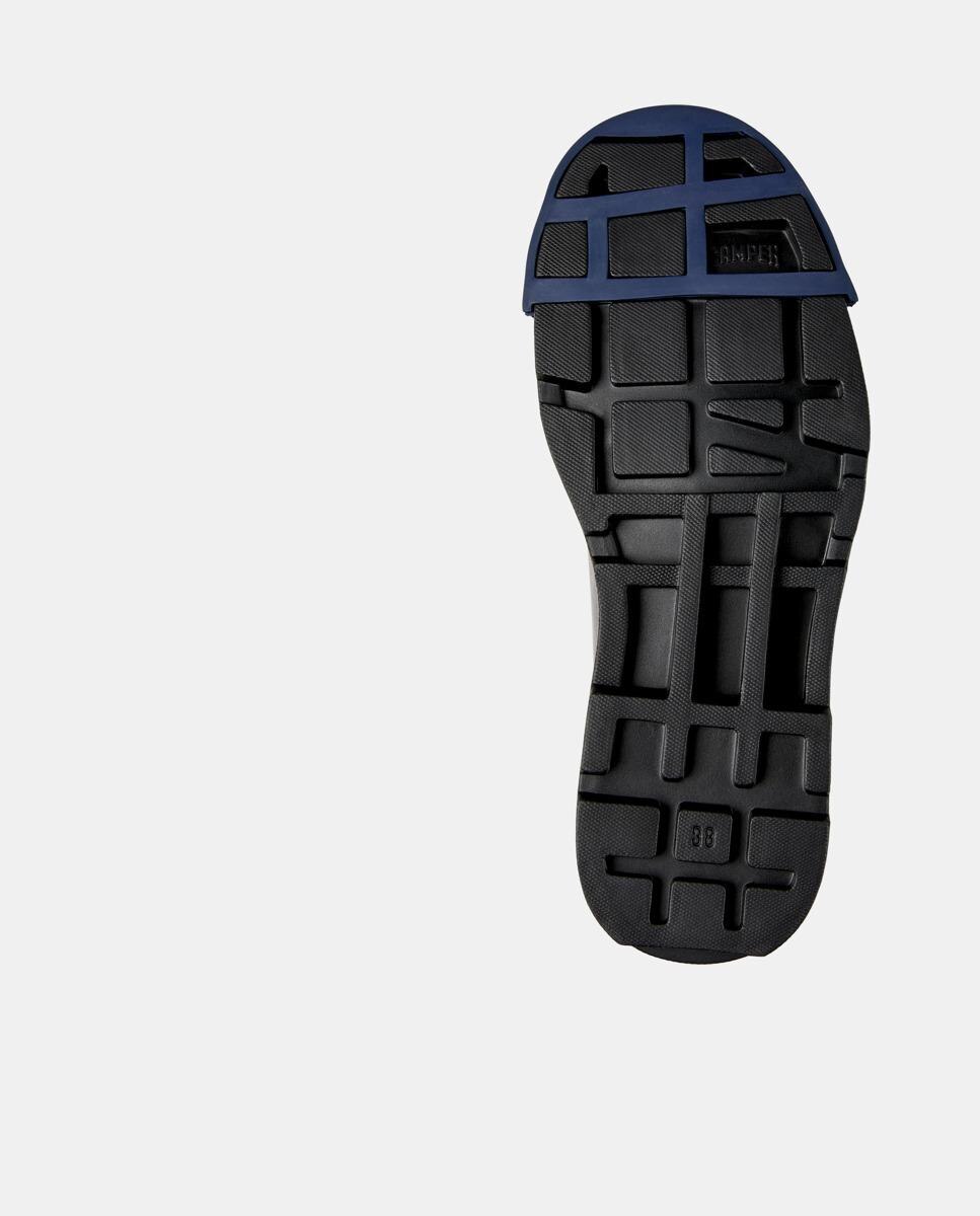 Zapatos de mujer Junction con cordones y puntera redonda - Camper - Negro / Azul Negro / Azul-4