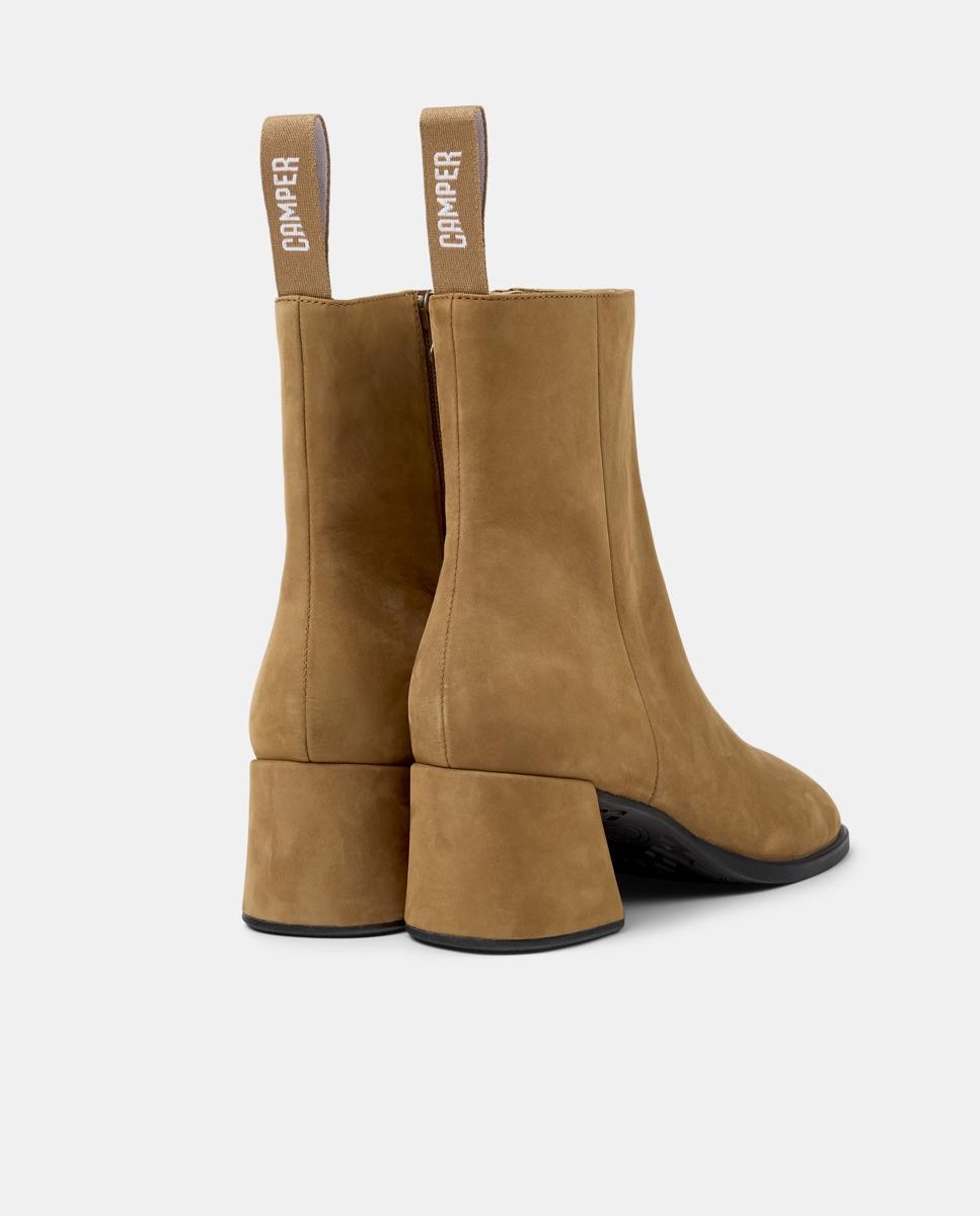 Botines de mujer de piel kora - Camper - Marrón Marrón-3