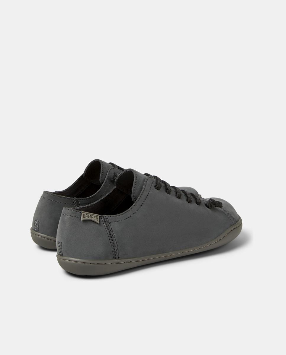 Zapatillas de piel de mujer Peu Cami con cordones - Camper - Gris oscuro Gris oscuro-2