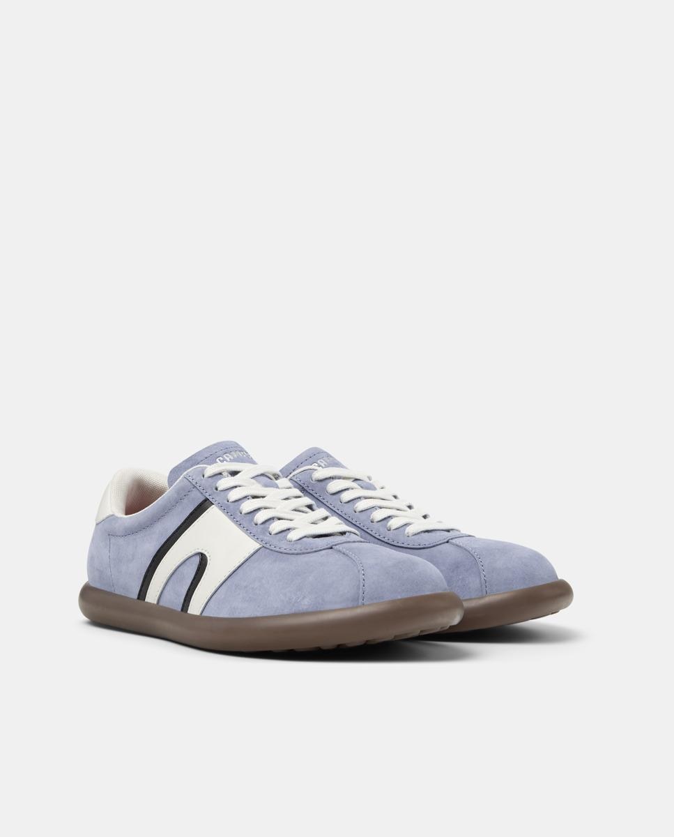 Zapatillas de mujer pelotas soller de piel - Camper - Azul claro Azul claro-5