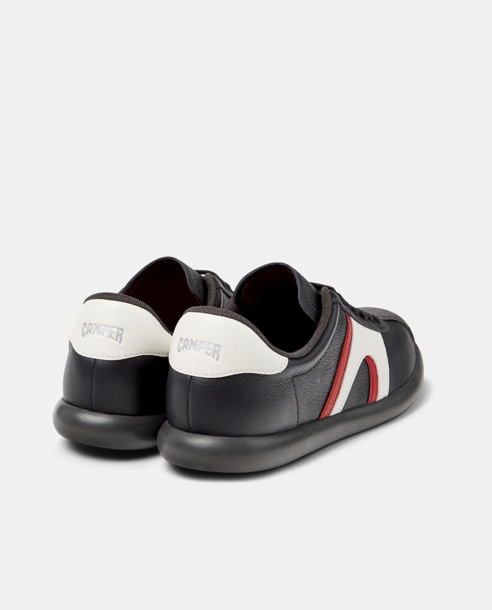 Zapatillas de mujer Pelotas Soller de piel - Camper - Negro Negro-2