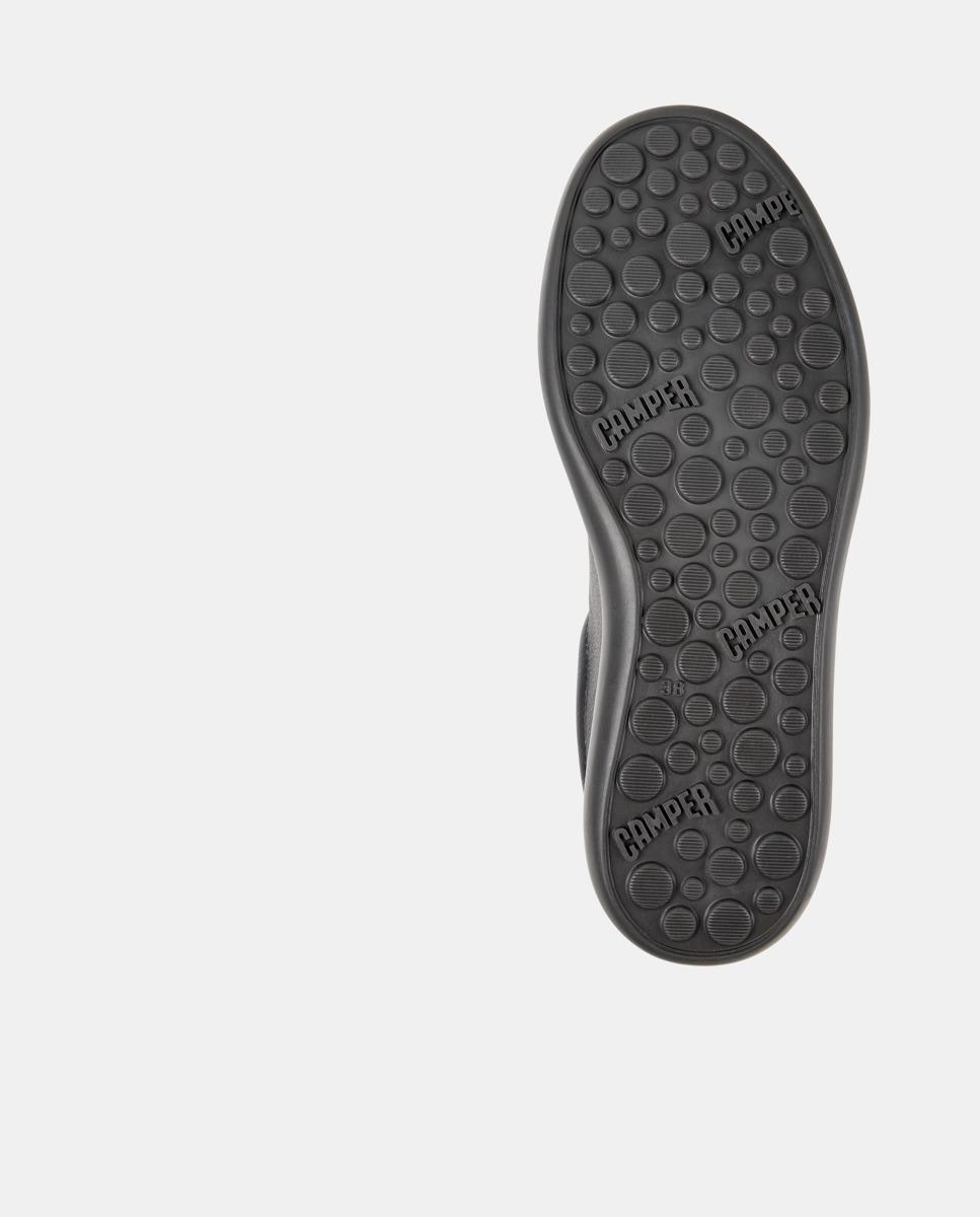 Zapatillas de mujer Pelotas Soller de piel - Camper - Negro Negro-4