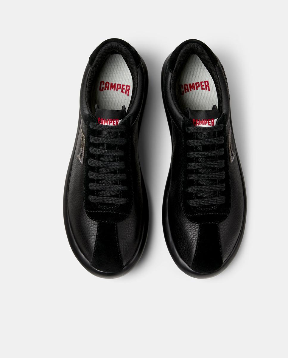 Zapatillas básicas de mujer con cordones pelotas xlf - Camper - Negro Negro-3