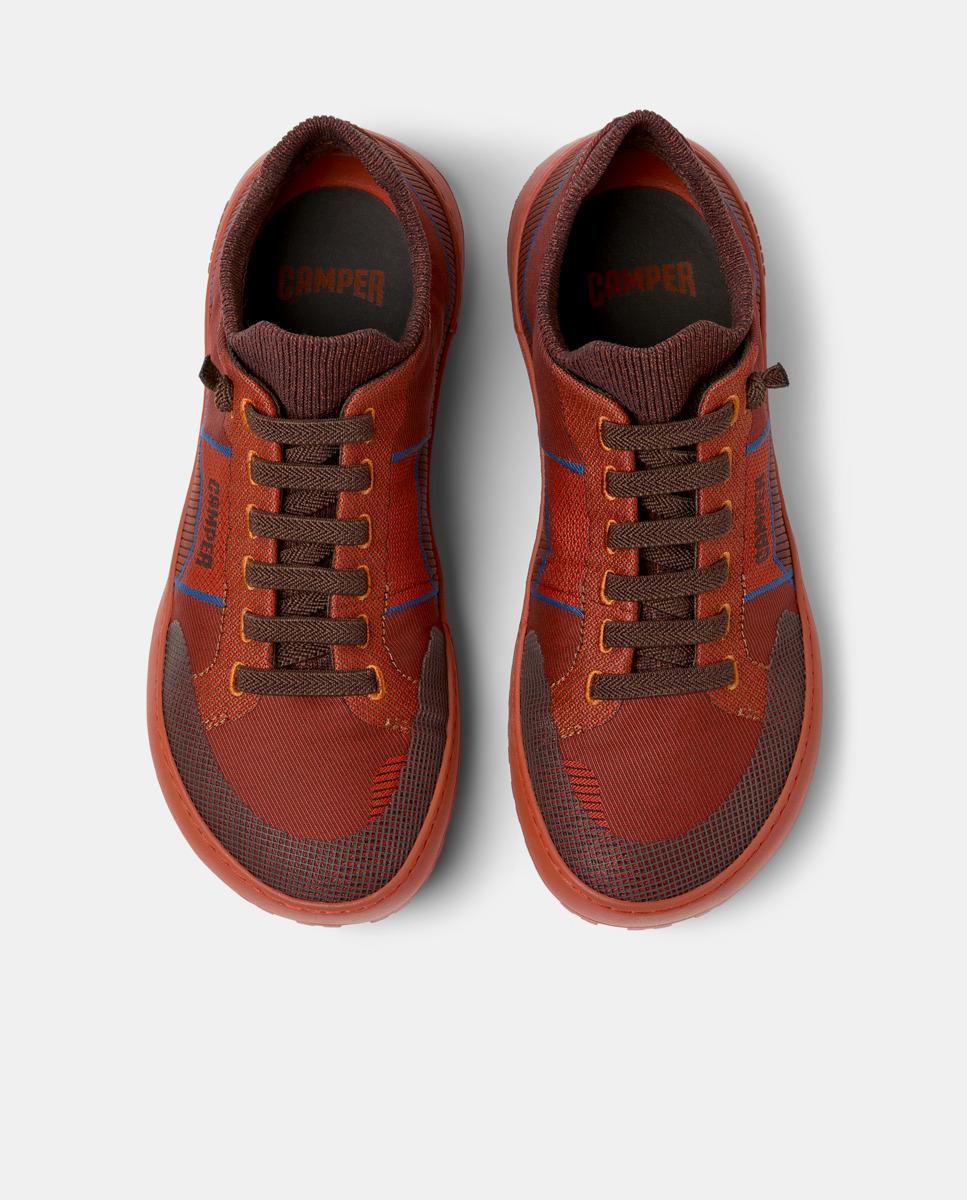 Zapatillas deportivas de mujer peu serra con cordones - Camper - Naranja Naranja-3