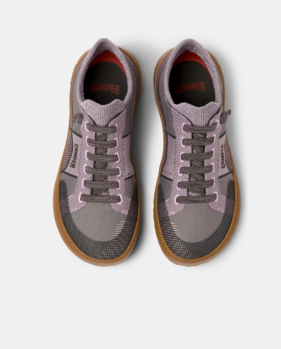 Zapatillas deportivas de mujer peu serra con cordones - Camper - Rosa Rosa-3