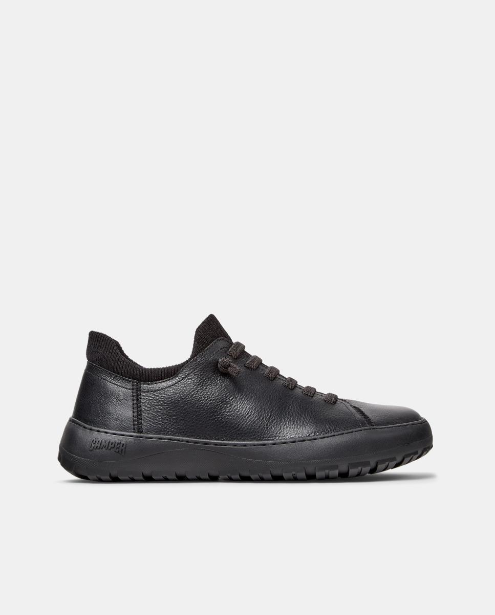 Zapatillas de piel de mujer peu serra - Camper - Negro Negro-1