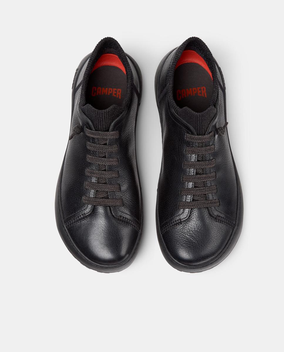 Zapatillas de piel de mujer peu serra - Camper - Negro Negro-3