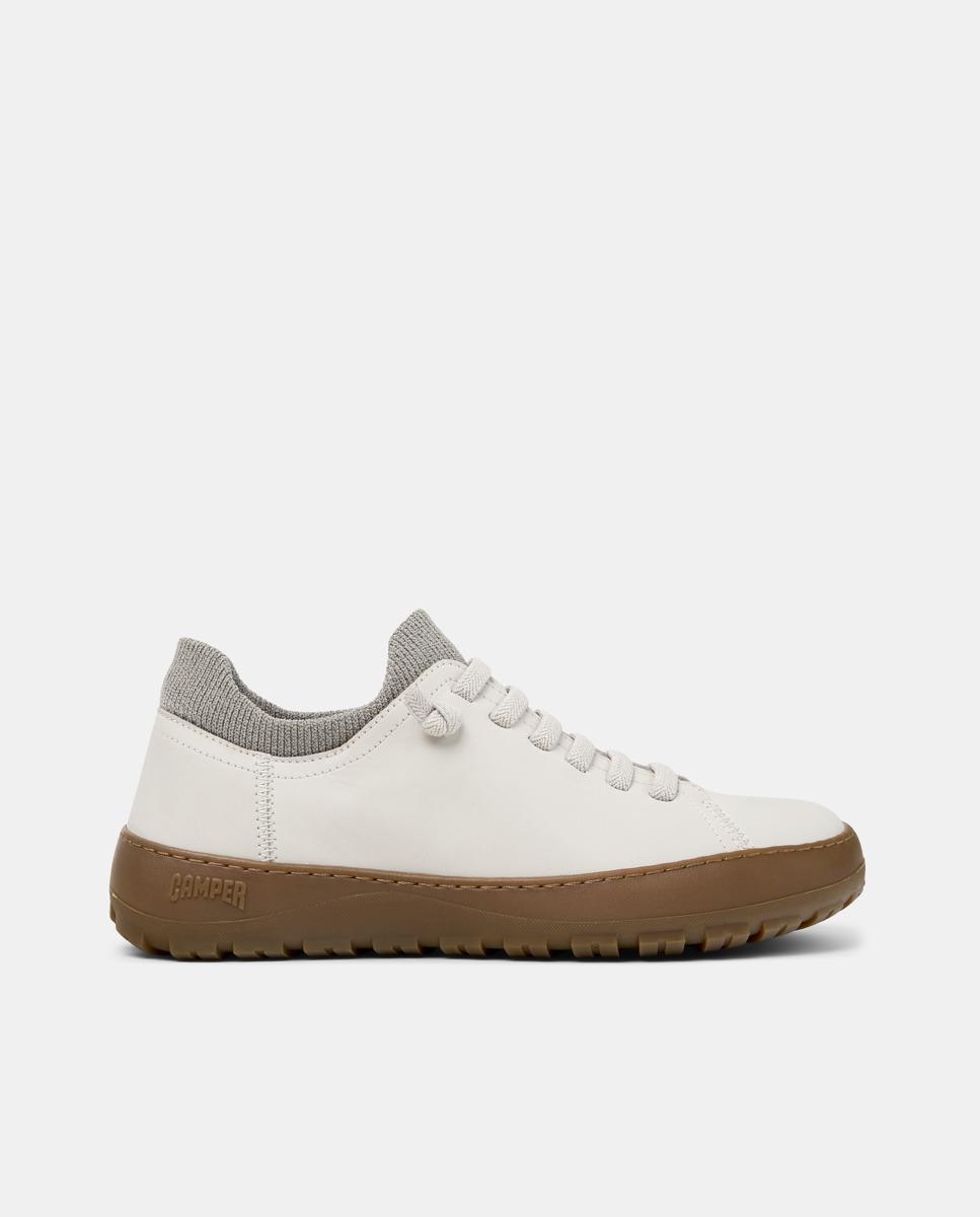 Zapatillas de piel de mujer peu serra - Camper - Blanco Blanco-1