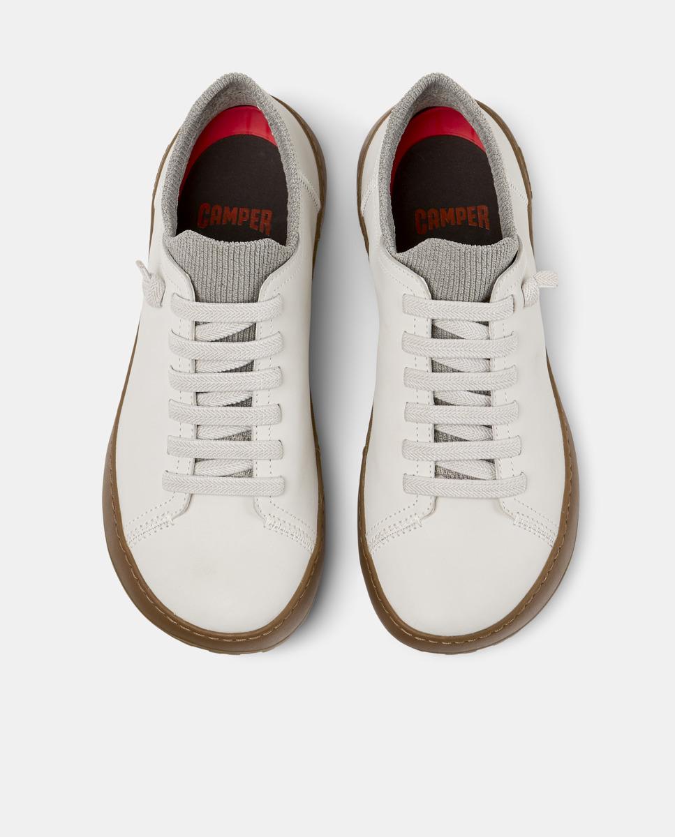 Zapatillas de piel de mujer peu serra - Camper - Blanco Blanco-3