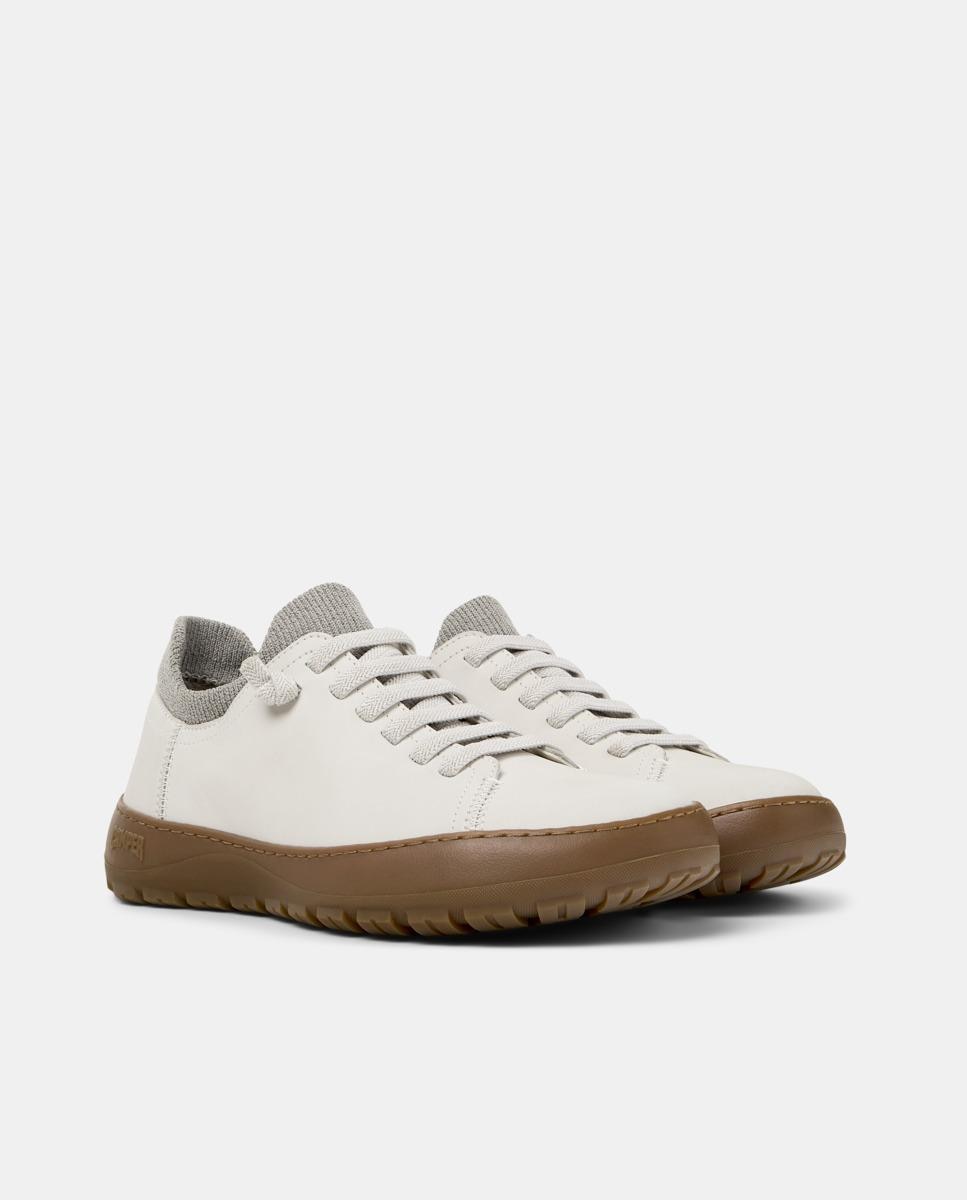 Zapatillas de piel de mujer peu serra - Camper - Blanco Blanco-5